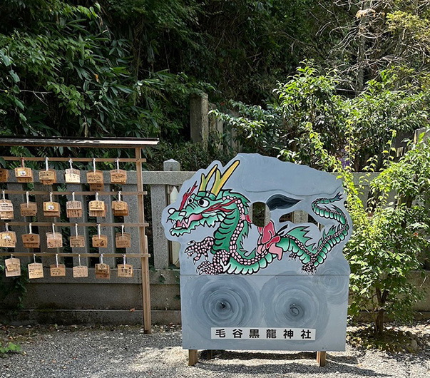 龍の顔出しパネル