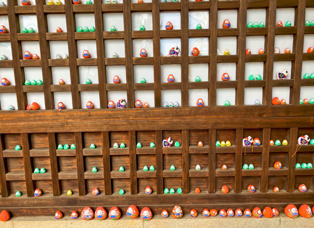 起き上がりの展示